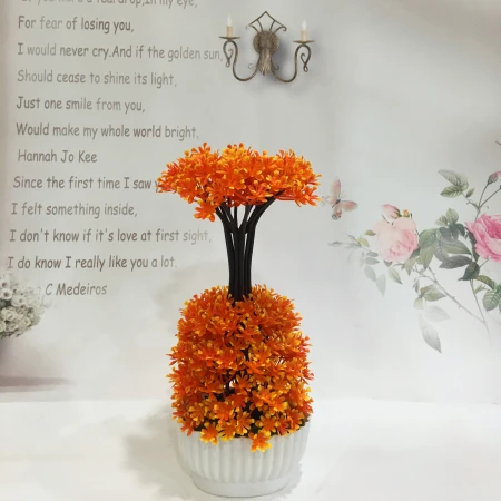 Mini artificial bonsai flowers, small potted plants, factory direct sales of artificial flower plants Mini artificial bonsai flowers, small potted plants, factory direct sales of artificial flower plants